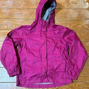 Columbia Omni Shield Girls Pink Full Zip Up Windbreaker Jacket Size 10/12